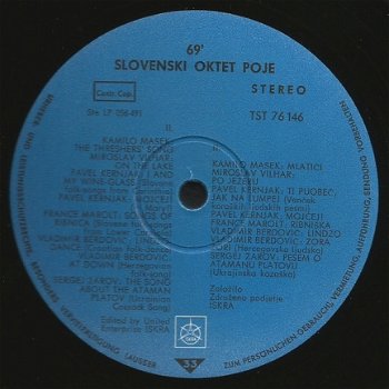 Slovenski Oktet Poje - The Slovene Octet - 4