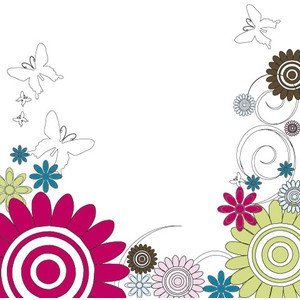 SALE NIEUW vel scrappapier Doodle Daisy / Just Doodles van Urban Lily - 1