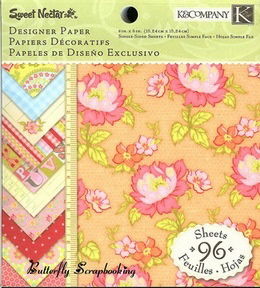 SALE NIEUW Designer Paper Pad Sweet Nectar K&Company 90 vel 6x6 inch - 1