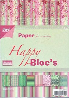SALE NIEUW A5 Paper Pack Mery's Happy Bloc's 32 vel van Joy Crafts