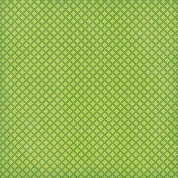 SALE NIEUW vel scrappapier Lemon Flower 10 Green Squares van DCWV - 1