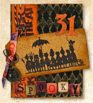 SALE NIEUW TIM HOLTZ cling stempel Mini Halloween 3 Trick Or Treat. - 2