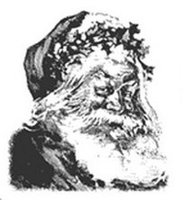 SALE NIEUW TIM HOLTZ cling stempel Mini Holidays Santa Claus.