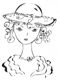 SALE NIEUW cling stempel Fashionista Lady Hat 2 van Stampingback. - 1 - Thumbnail