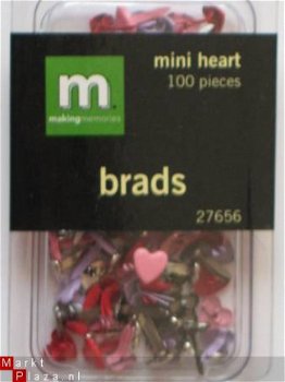 making memories mini heart brads - 1