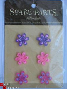 OPRUIMING:  spare-parts flower stickers