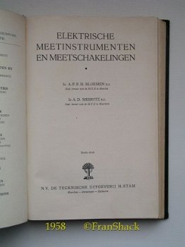 [1958] Elektrotechniek, Electrische meetinstrumenten en meetschakelingen, Bloemen ea, Stam #4 - 2