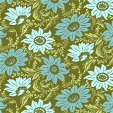 SALE NIEUW vel embossed scrappapier Sola Daisy Chain Amy Butler van K&Company