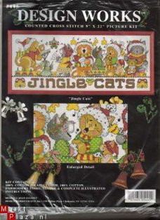 Design Works - The Jingle Bell Cats heel apart .....