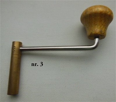 Carriage klok sleutel / reisklok sleutel nr 3 = 1,75 - 3,00 mm. - 7