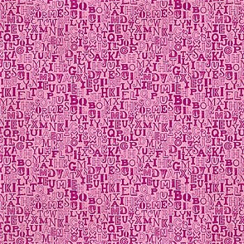 SALE NIEUW vel scrappapier Countdown 1 Pink Alphabet van DCWV - 1