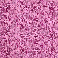 SALE NIEUW vel scrappapier Countdown 1 Pink Alphabet van DCWV