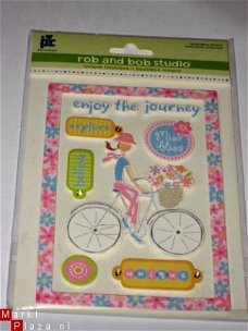 SALE! Handgemaakte stickers journey van rob and bob studio