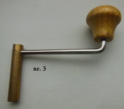 Carriage klok sleutel / reisklok sleutel nr 13 = 1,75 - 5,50 mm. - 7