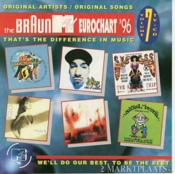 Braun MTV Eurochart '96 - Volume 7 July VerzamelCD - 1