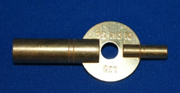 nr. 18 = 6,75 mm Zware kruksleutel / opwindsleutel voor Comtoise klokken. - 5