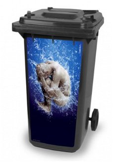 kliko container stickers, otto afvalbak vuilnisbak aqua