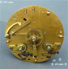  Pendule uurwerk = Peerles Mathias Beauler = 33057