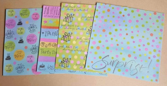 GROTE OPRUIMING! Scrapbook Set thema Birthday / Party NR 2 - 2