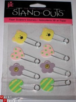 SALE! NIEUW Embelishments baby paperclips van Provo Craft - 1