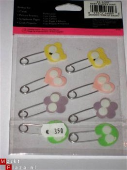 SALE! NIEUW Embelishments baby paperclips van Provo Craft - 1