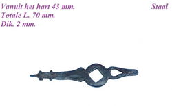 === Wijzer = Lantaarn klok = staal = oud === 33472