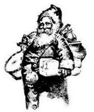 SALE NIEUW TIM HOLTZ cling stempel Mini Holidays 5 Santa Claus. - 1