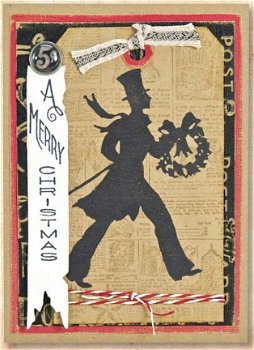 SALE NIEUW TIM HOLTZ cling stempel Mini Holidays 5 Gentleman - 2