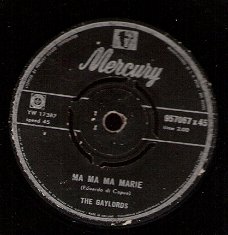 The Gaylords - Ma Ma Ma Marie & Flamingo L 'Amore -1959(Fa Rood)- vinylsingle
