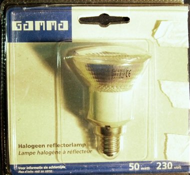 9 halogeen lampen, 8 x GU10/1 x E14, 7x20W/2x50W, NIEUW - 4