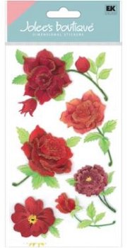 SALE NIEUW Jolee's Boutique Dimensional Stickers Colourful Roses - 1