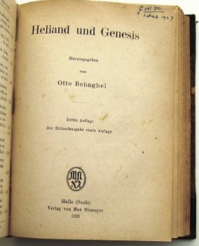 Reinaert de Vos 1922 SAMEN MET Heliand und Genesis 1922 - 4