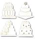 SALE NIEUW Jolee's Boutique Dimensional Stickers Wedding Cakes 4 pcs - 1 - Thumbnail