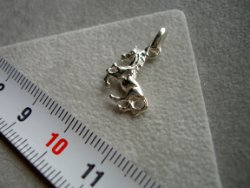 Zilveren paard 13 mm