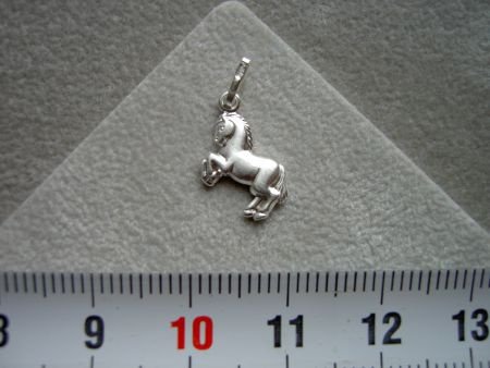 Zilveren Paardje / Pony 11 mm - nr. 1