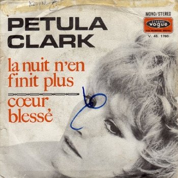 Petula Clark ‎: La Nuit N'En Finit Plus (1970) - 1