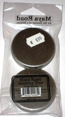 SALE! NIEUW 2 grote ronde journey tins van Maya Road