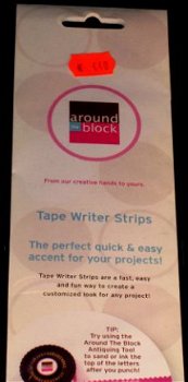 SALE Edgy tape writer strips, zelfklevend around the block - 1