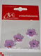 SALE! 4 Embelishments bloemen roze girl van Crea Motion - 1 - Thumbnail