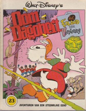 Oom Dagobert 23 - Het eiland der verstening - 1ste druk - nr. 1