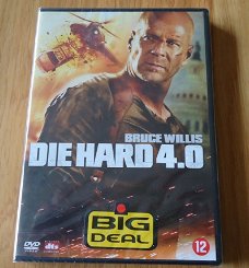 De nieuwe originele DVD "Die Hard 4.0" met Bruce Willis.