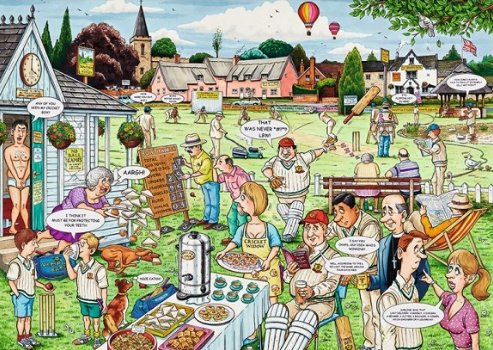 Ravensburger - The Cricket Match - 1000 Stukjes Nieuw - 1