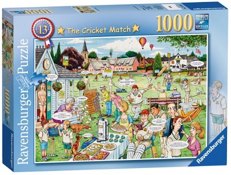 Ravensburger - The Cricket Match - 1000 Stukjes Nieuw - 2