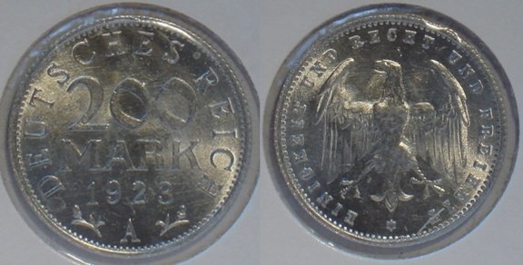 Duitsland 200 Mark 1923 A - nr. 1