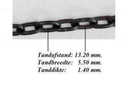 === 2 Klok kettingen = gebruikt === 33581