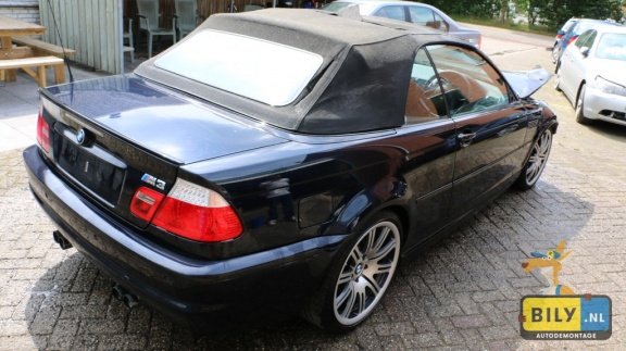 Ter demontage BMW E46 S54 M3 Cabrio bij BILY in Enter - 3