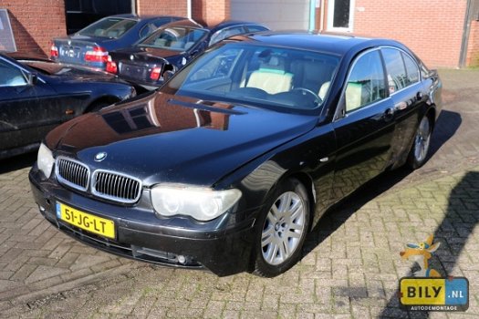 BILY BMW E65 745i Sedan 2002 Black Sapphire Metallic Automaat - 1