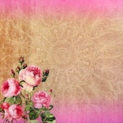 SALE! NIEUW vel scrappapier Ciao Bella 7 Pink Roses van DCWV - 1