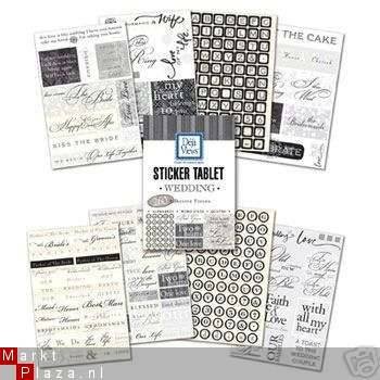 DEJA VIEUWS sticker tablet wedding 260 stuks - 1