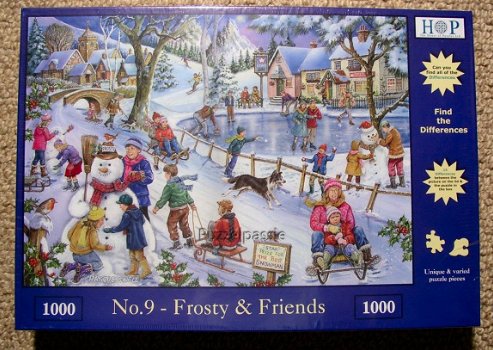 House of Puzzles - No. 9 Frosty & Friends - 1000 Stukjes Nieuw - 2